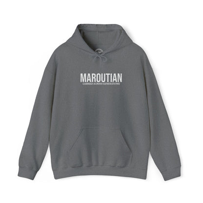 Carried Across Generations (Personalized Name White) Embroidered Hoodie