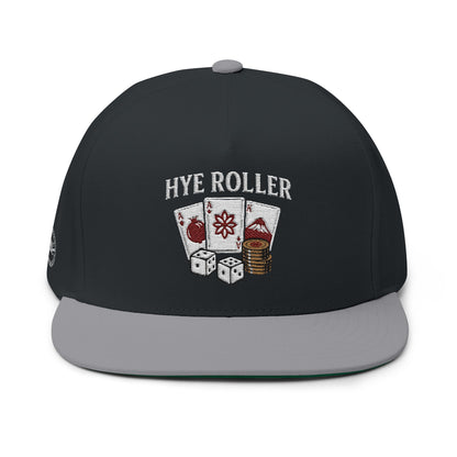 Hye Roller Embroidered Flat Bill Cap