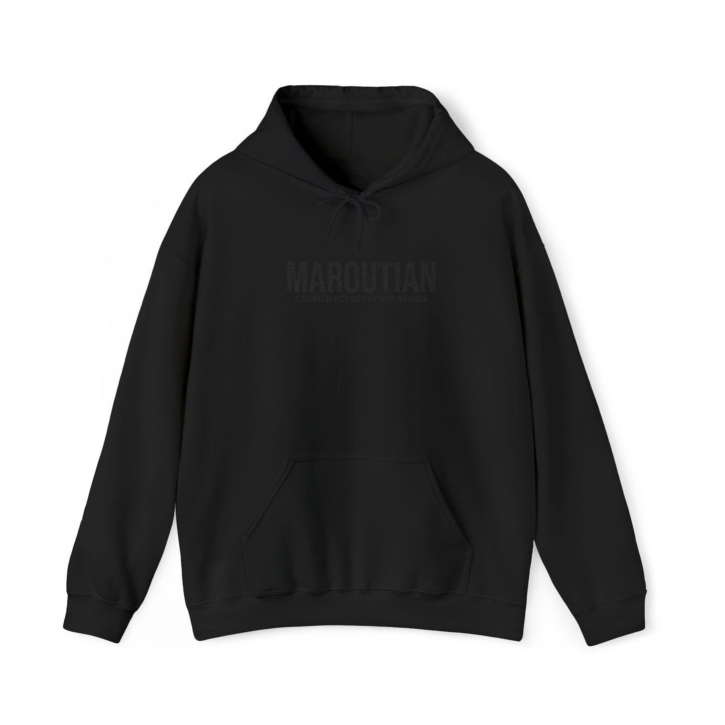 Carried Across Generations (Personalized Name Black) Embroidered Hoodie