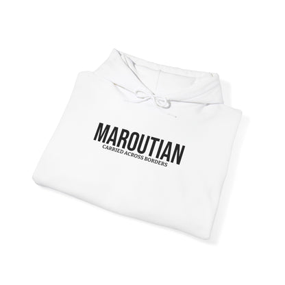 Carried Across Borders (Personalized Name Black) Embroidered Hoodie