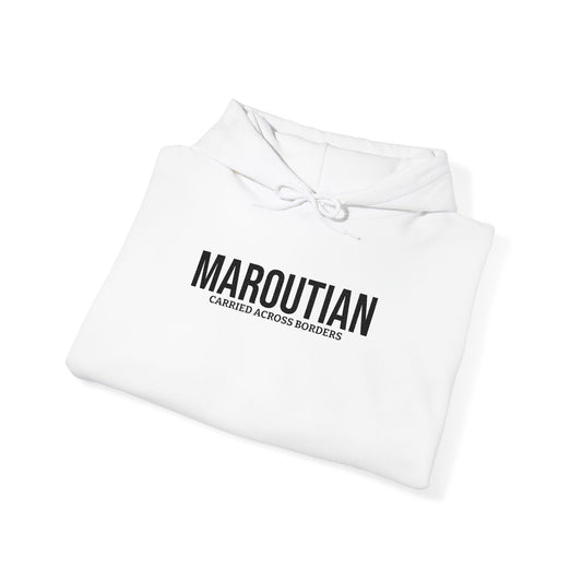 Carried Across Borders (Personalized Name Black) Embroidered Hoodie