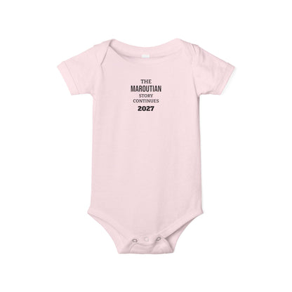 The Story Continues (Personalized) Baby Announcement Onesie