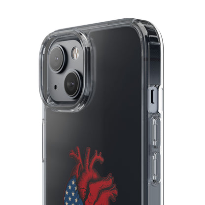One Heart Clear Phone Case
