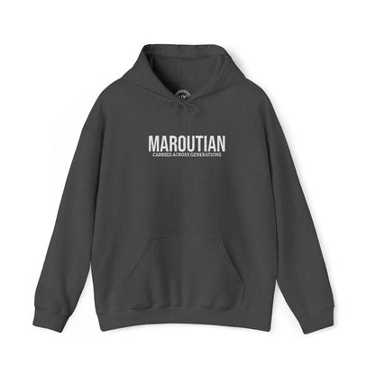 Carried Across Generations (Personalized Name White) Embroidered Hoodie