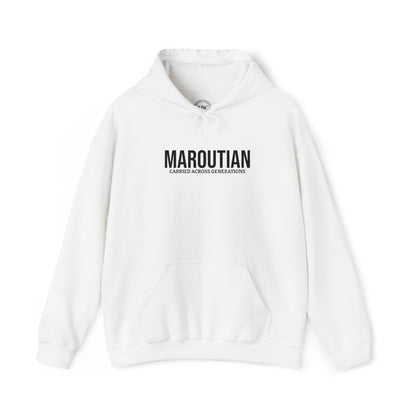 Carried Across Generations (Personalized Name Black) Embroidered Hoodie