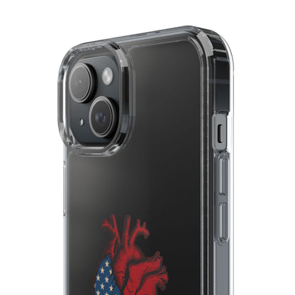 One Heart Clear Phone Case