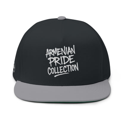 The Tagged Embroidered Flat Bill Cap