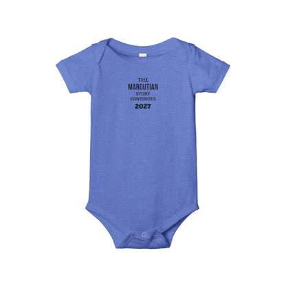The Story Continues (Personalized) Baby Announcement Onesie