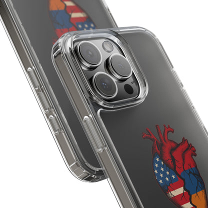 One Heart Clear Phone Case