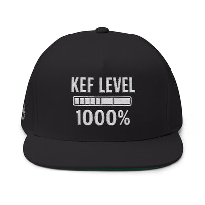 Kef Level Embroidered Flat Bill Cap