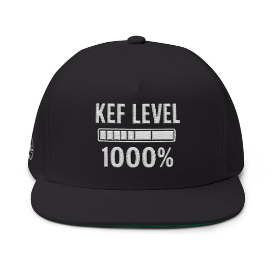 Kef Level Embroidered Flat Bill Cap