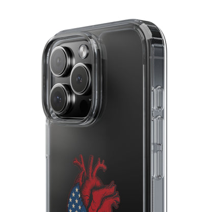 One Heart Clear Phone Case