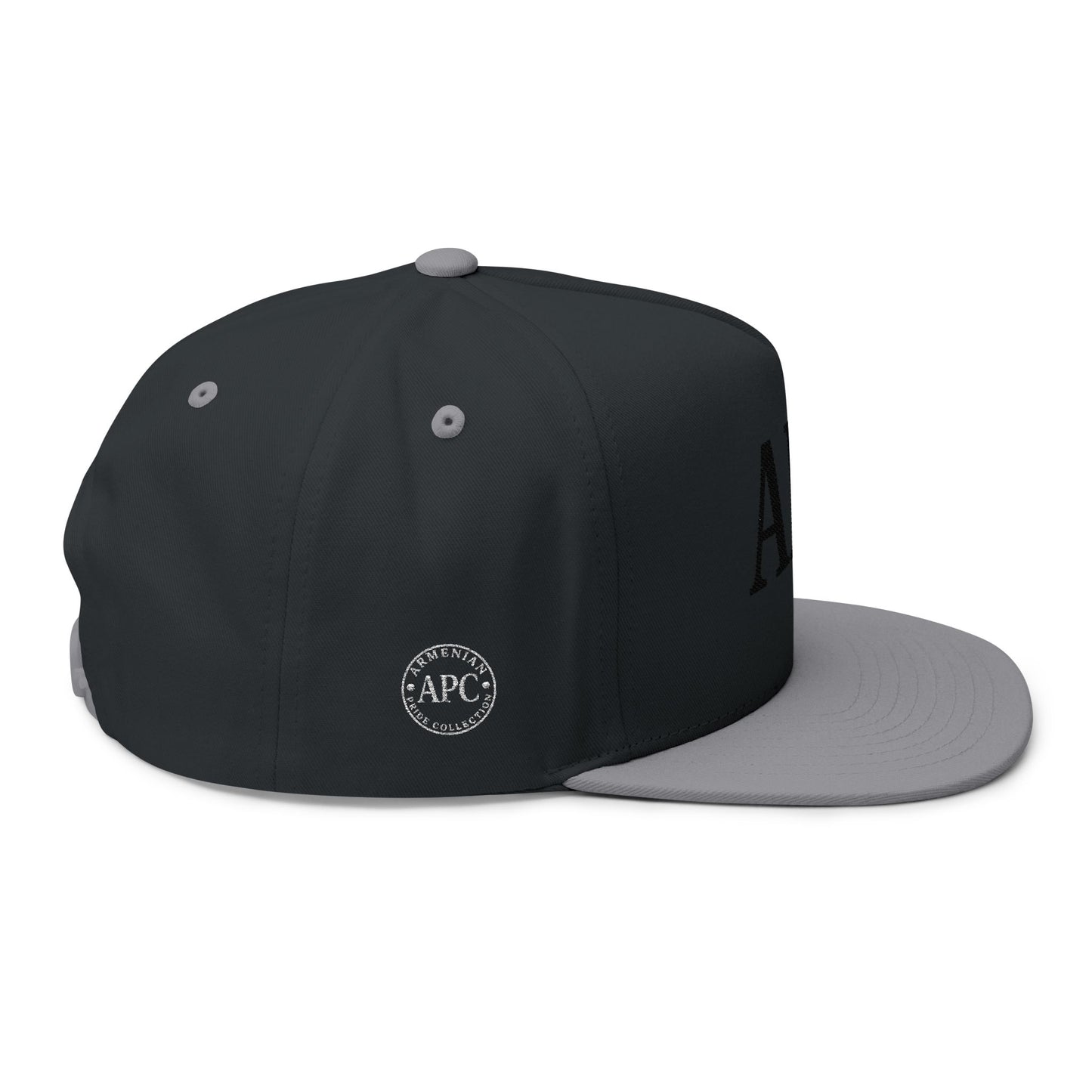 Black-on-Black APC Embroidered Flat Bill Cap