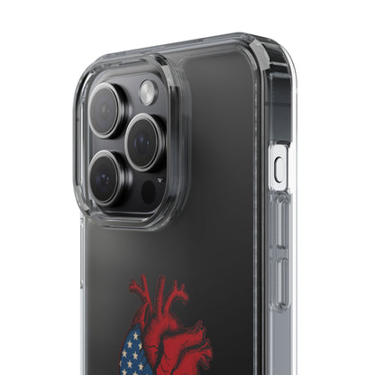One Heart Clear Phone Case