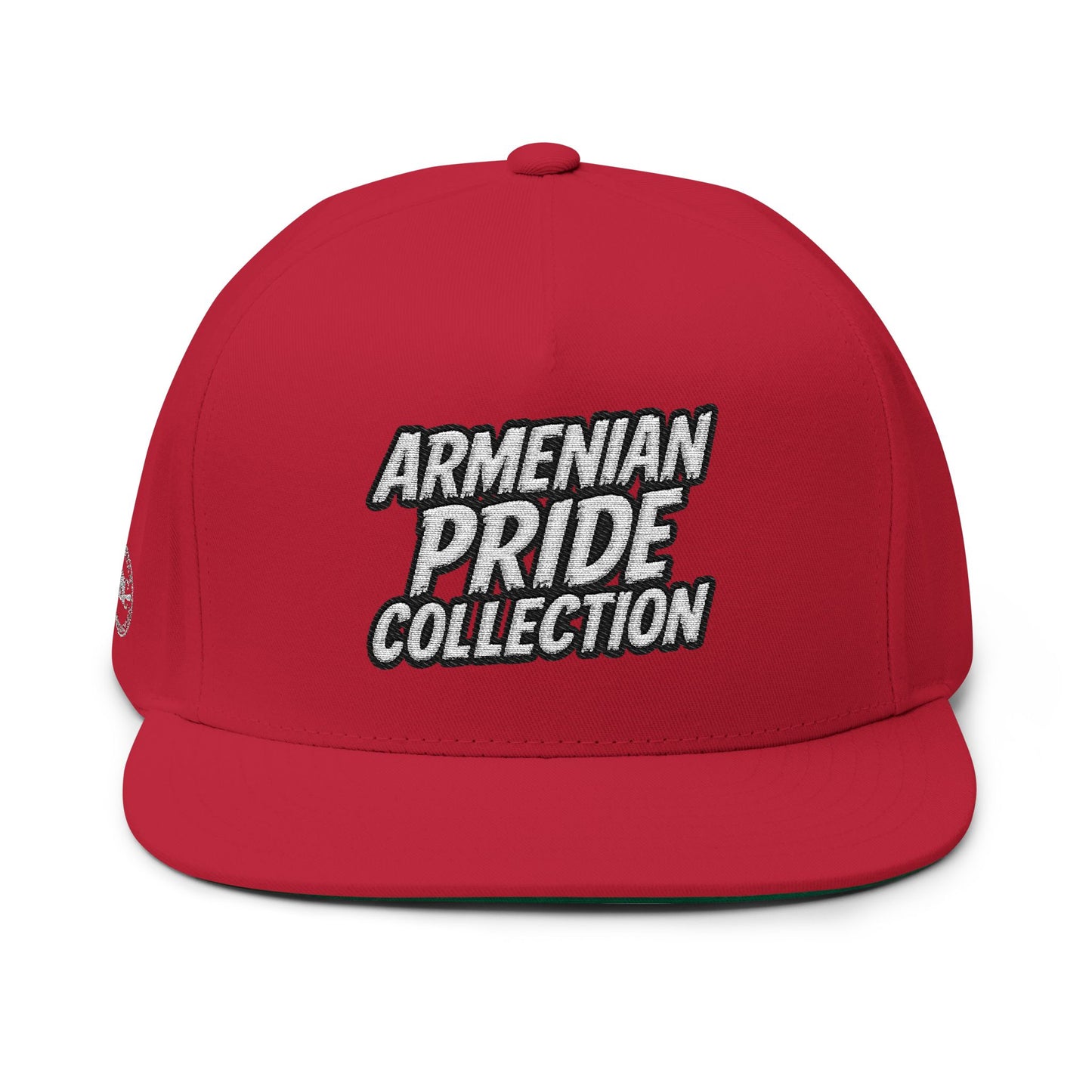The Wrapped Embroidered Flat Bill Cap