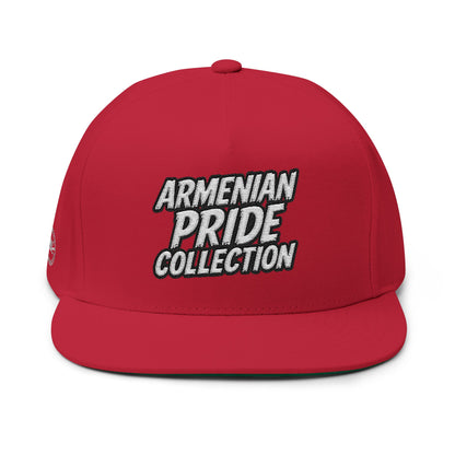 The Wrapped Embroidered Flat Bill Cap
