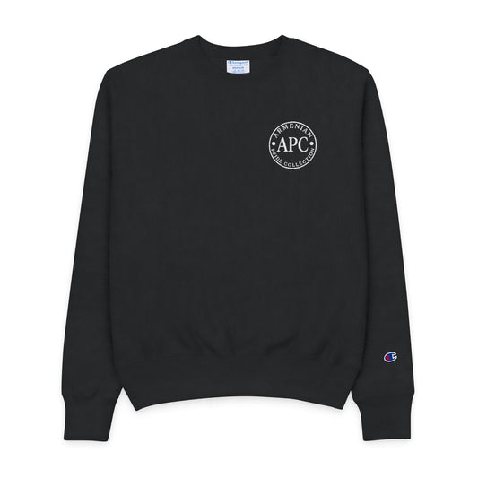 APC Logo Men's Embroidered Champion Crewneck Sweatshirt