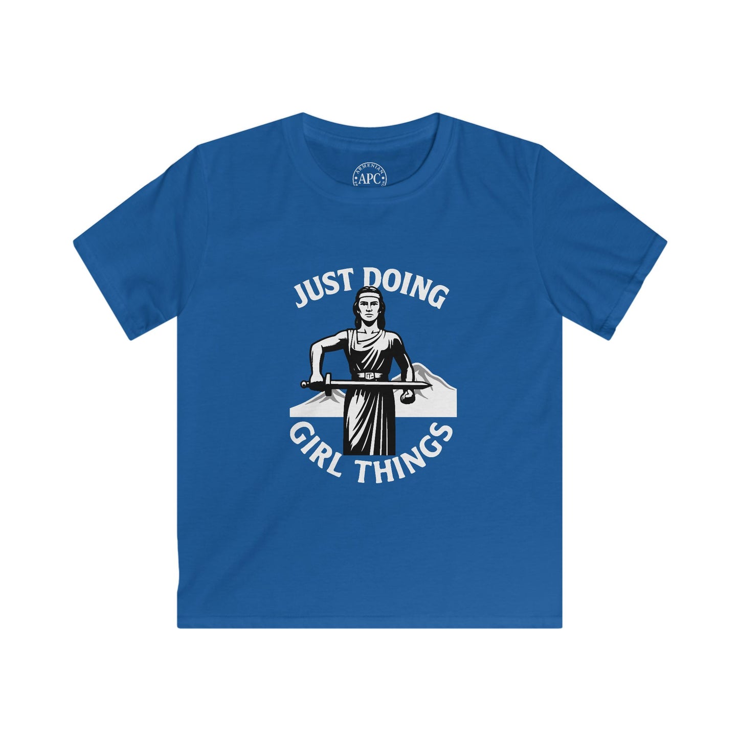 Just Doing Girl Things (Kids) Softstyle Tee
