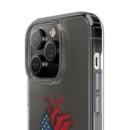 One Heart Clear Phone Case