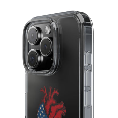 One Heart Clear Phone Case