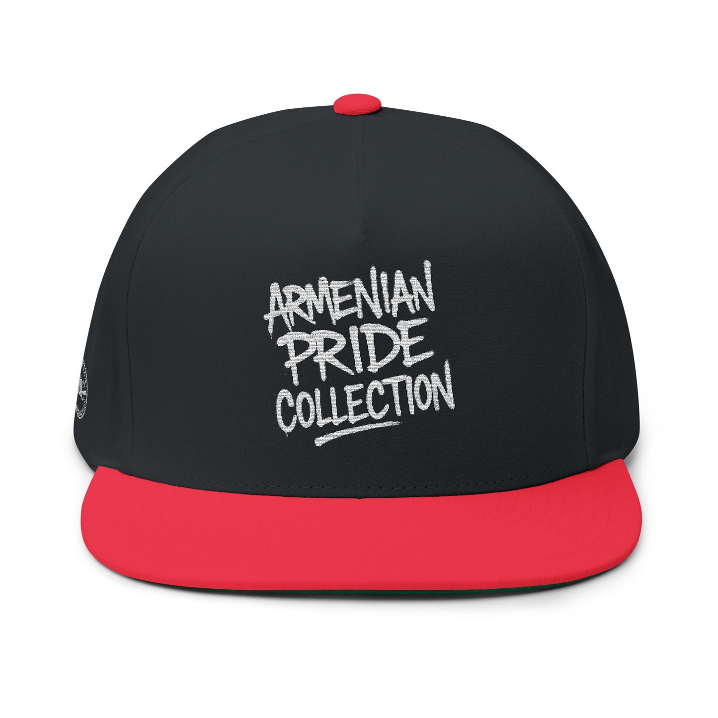 The Tagged Embroidered Flat Bill Cap