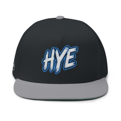 Hye Embroidered Flat Bill Cap