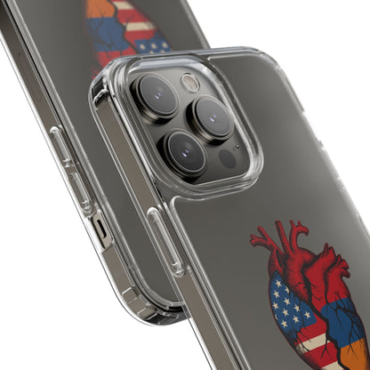 One Heart Clear Phone Case
