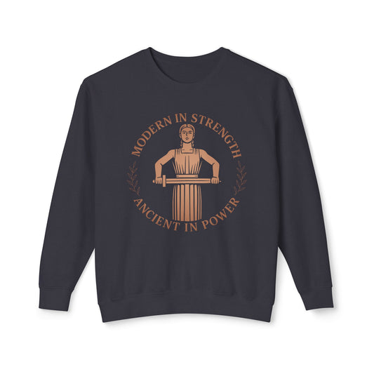 Modern Strength, Ancient Power Unisex Crewneck Sweatshirt