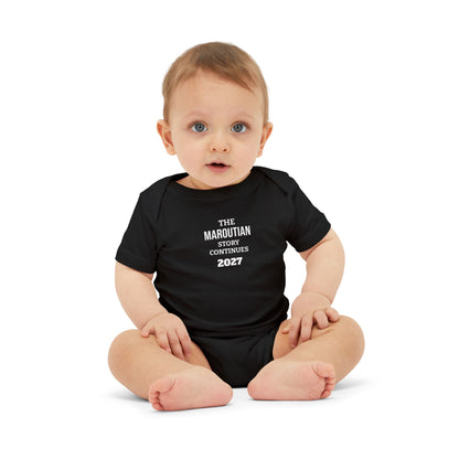 The Story Continues (Personalized) Baby Announcement Onesie